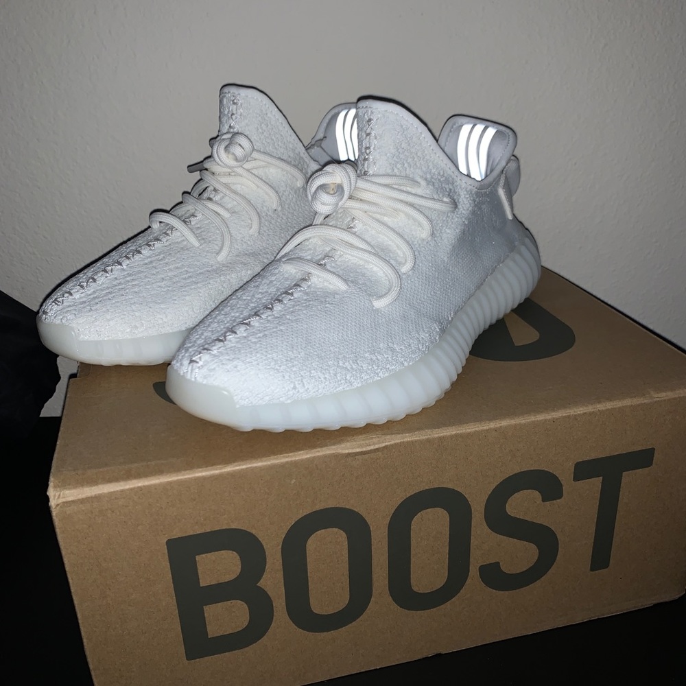 Boost 350 v2 cream white